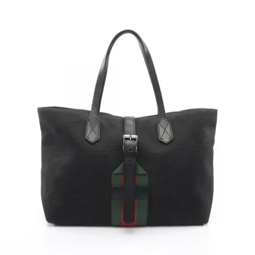 Pre-owned Canvas Tote Bag - Gucci Vintage - Modalova