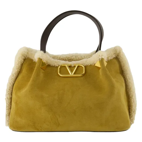 Sheepskin Suede Tote Bag - Valentino Garavani - Modalova