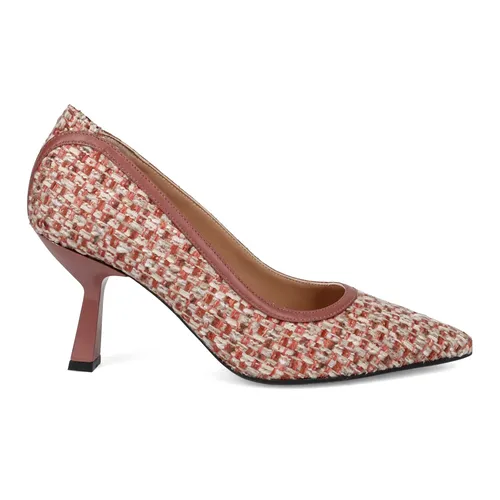 Pink Woven Fabric Pumps - Sangiorgio - Modalova