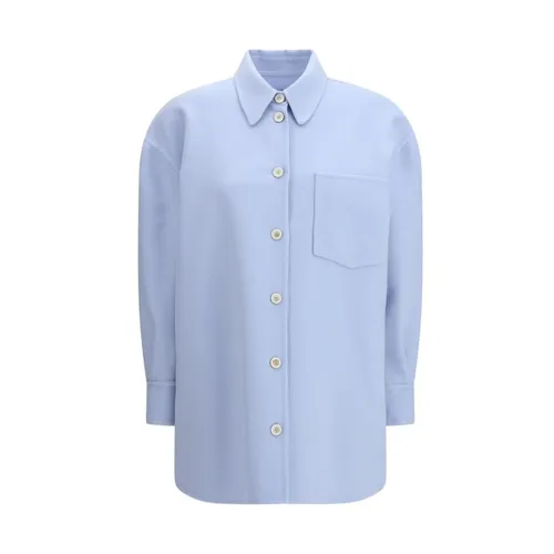 Fleece Wool Shirt with Tone - Fabiana Filippi - Modalova