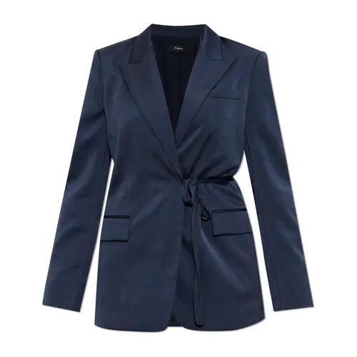 Blazer with tie fastening - Theory - Modalova
