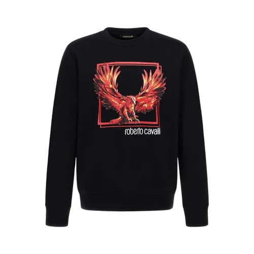 Printed sweatshirt - Roberto Cavalli - Modalova