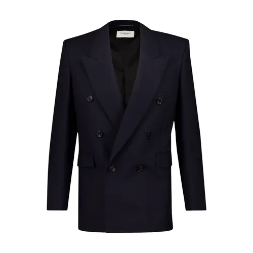 Double-Breasted Wool Jacket - Saint Laurent - Modalova