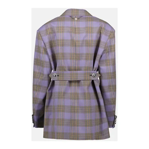 Plaid Oversized Blazer - Rabanne - Modalova