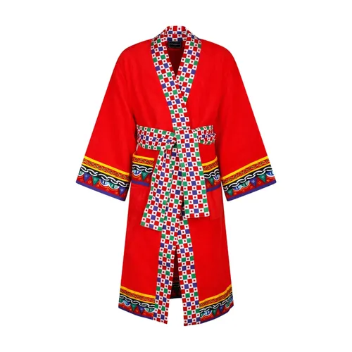 Albornoz de Rizo de Algodón - Dolce & Gabbana - Modalova