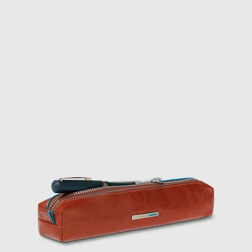 Leather pencil case - Piquadro - Modalova