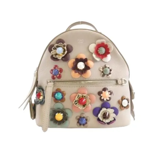 Pre-owned Vintage Leather Backpack - Fendi Vintage - Modalova