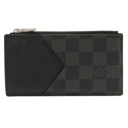 Monedero Tarjetero Pre-owned Damier Graphite - Louis Vuitton Vintage - Modalova