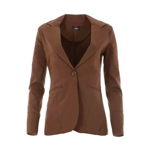 Blazer Bronce con Ribete Blanco - Zizo - Modalova