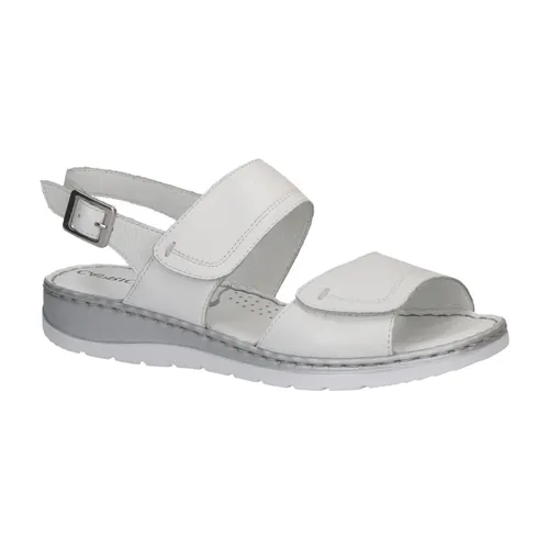 White Open Flat Sandals Women - Caprice - Modalova