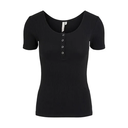 Cotton Crewneck Casual Top - Pieces - Modalova