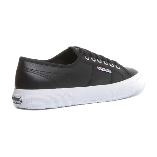 Classic Leather Trainer Black White - Superga - Modalova