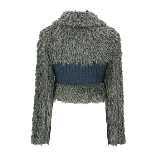 Shearling Zip-Up Sweater - Andersson Bell - Modalova