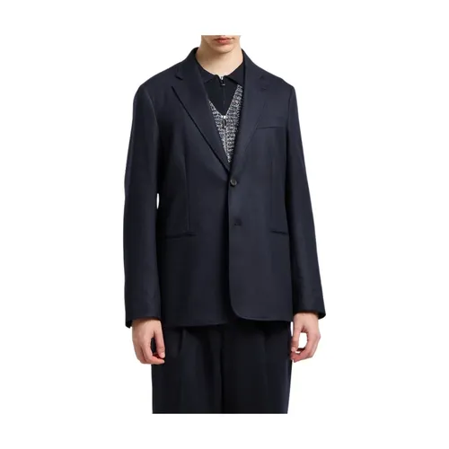 Giacca in lana stretch - Emporio Armani - Modalova