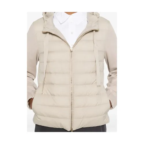 Hooded Quilted Jacket - Herno - Modalova