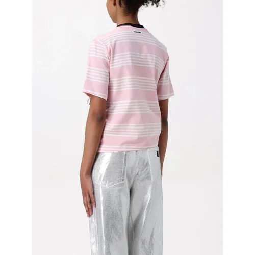 Striped Knotted Tee - Msgm - Modalova