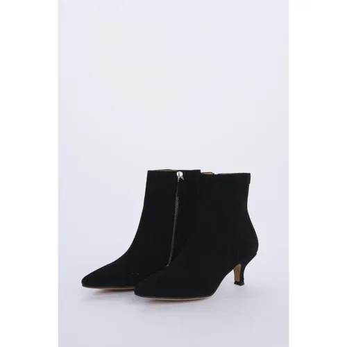 Suede Ankle Boot High Heel - Anthology Paris - Modalova