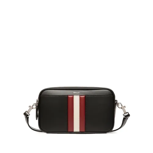 Black Shoulder Bag with Stripe Detailing - Bally - Modalova