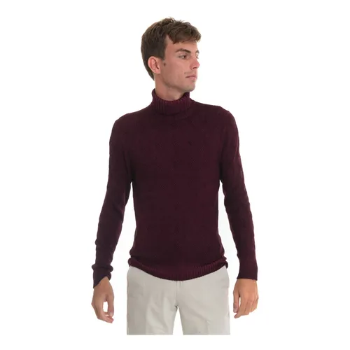 Cable Knit Turtleneck Pullover Stone Washed - Gran Sasso - Modalova