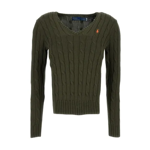 Cable-Knit V-Neck Pullover - Polo Ralph Lauren - Modalova
