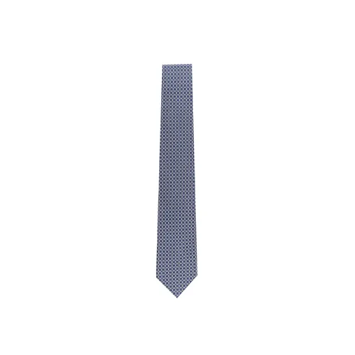 Silk Blue Ties Made in Italy - Ferragamo - Modalova