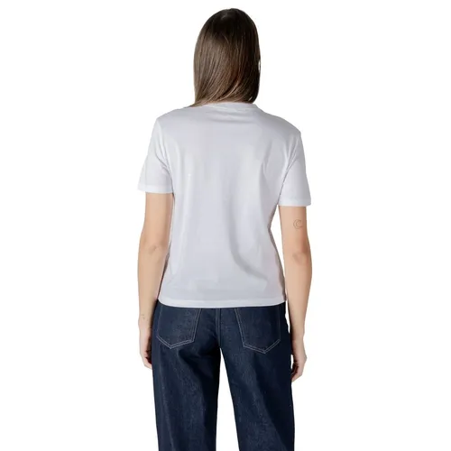 White Cotton T-Shirt with Logo - Calvin Klein Jeans - Modalova