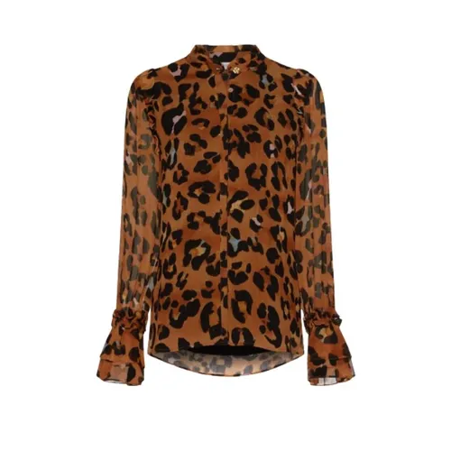 Leopard Print Carmen Blouse - Fabienne Chapot - Modalova