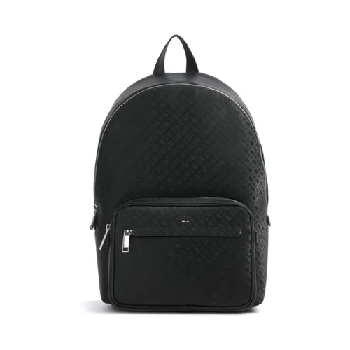 Monogram motif backpack with zip closure - Hugo - Modalova