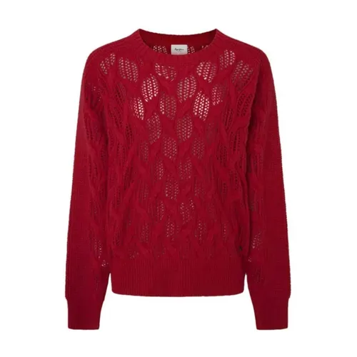 Red Hedra Crew Neck Sweater - Pepe Jeans - Modalova