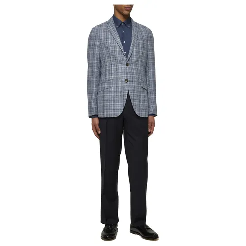 Blue Wool Cotton Jacket - Etro - Modalova