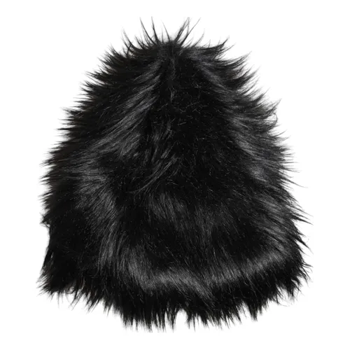Black Acrylic Fur Bucket Hat - Dolce & Gabbana - Modalova