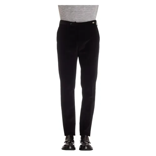 Black Trousers with Button Closure - Tagliatore - Modalova
