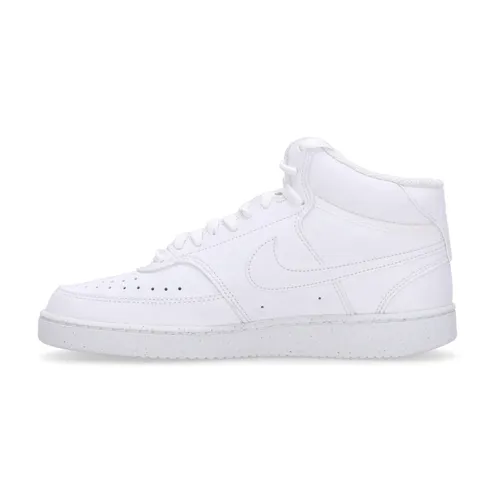White Leather Sneaker with Embroidered Logo - Nike - Modalova