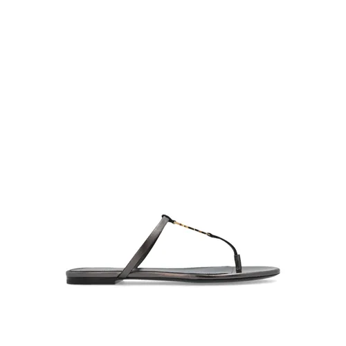 Cassandra Logo Thong Sandals - Saint Laurent - Modalova