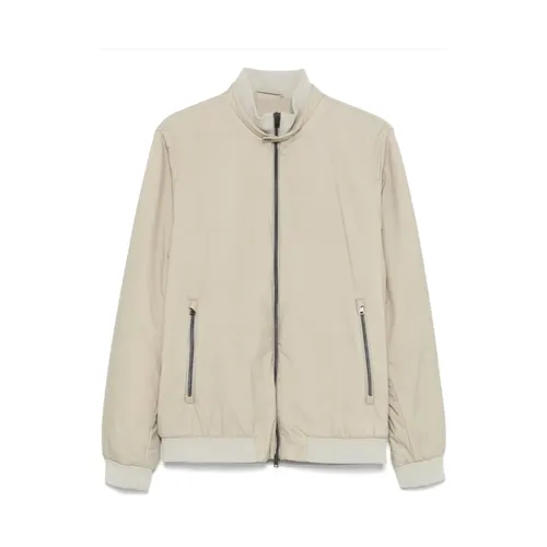 Beige Jacket with Two-Way Zip - Herno - Modalova