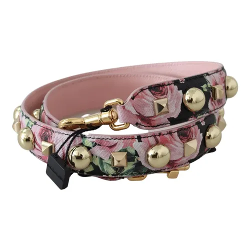 Floral Gold Stud Leather Strap - Dolce & Gabbana - Modalova