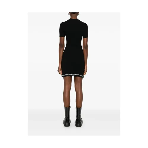Ribbed Short-Sleeve Dress - Alexander Wang - Modalova