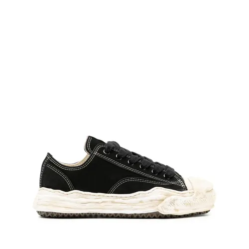 Black Leather Low-Top Sneakers - Mihara Yasuhiro - Modalova