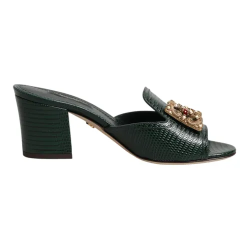 Heeled Slides - Dolce & Gabbana - Modalova