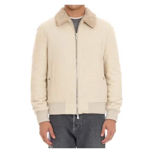 Soft Touch Double Zipper Coat - Eleventy - Modalova