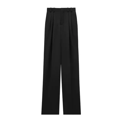 Loose Satin Pants - Saint Laurent - Modalova