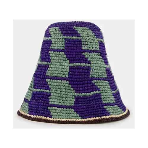 Blue Raffia Bucket Hat - Colville - Modalova