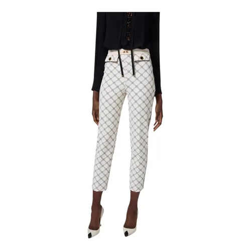 Cropped Trousers - Elisabetta Franchi - Modalova