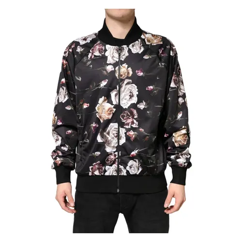 Full Zip Bomber Jacket - Dolce & Gabbana - Modalova