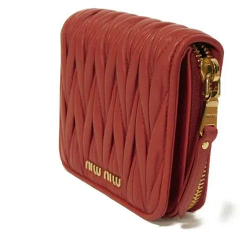 Pre-owned Leather Wallet - Miu Miu Pre-owned - Modalova
