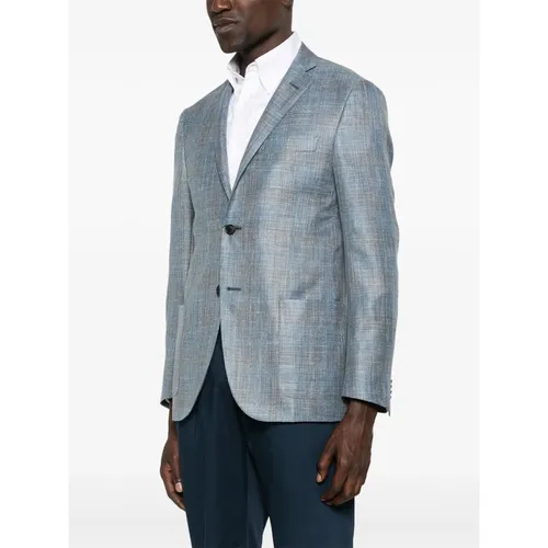Luxury Wool Silk Linen Jacket - Corneliani - Modalova