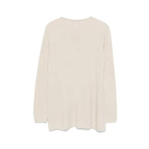 Beige Wool Silk Blend Knit Sweater - Le Tricot Perugia - Modalova