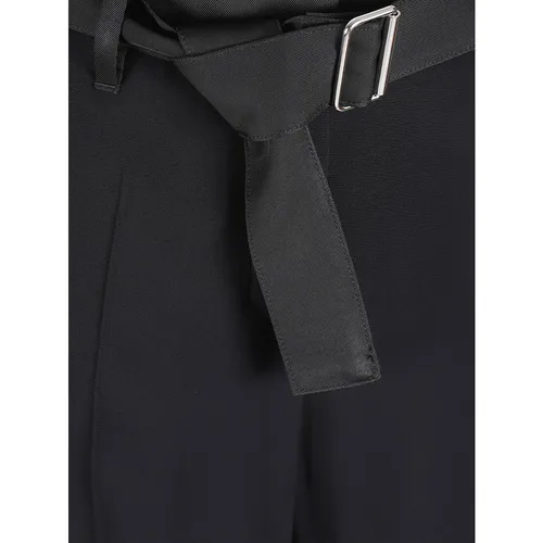 Black Viscose Trousers - True Royal - Modalova