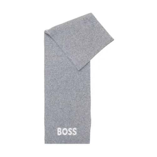 Printed Wool-Blend Scarf - Hugo - Modalova