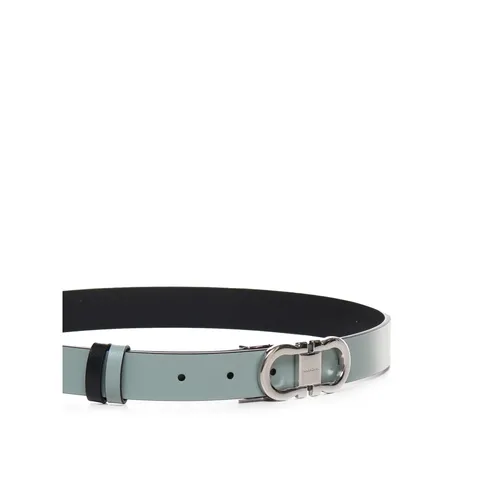 Gancini Reversible Leather Belt - Ferragamo - Modalova